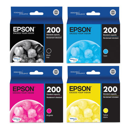 Epson 200 T200 Black and Color Ink Cartridge Combo BK/C/M/Y