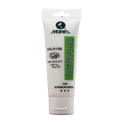 Marie's Acrylic Color, 75ml Tube - #104 Titanium White