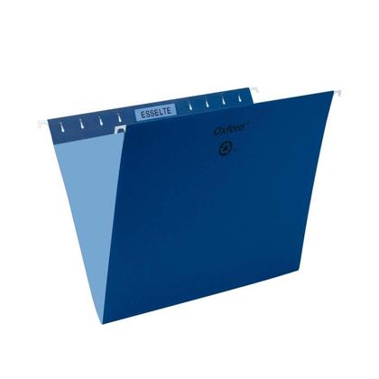 Pendaflex@ Essentials Esselte Oxford Colored Hanging File Folders - Navy Blue ,Letter 486548