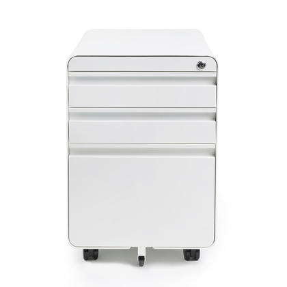 Mobile Pedestal File Cabinet with 3 Drawers & Lock - Moustache®