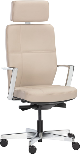 Dennison Office Chair (Cream Leather)