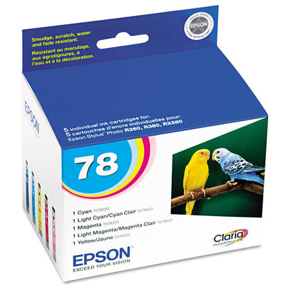 Epson 78 T078920 Multi-Color Ink Cartridge C/M/Y/LC/LM