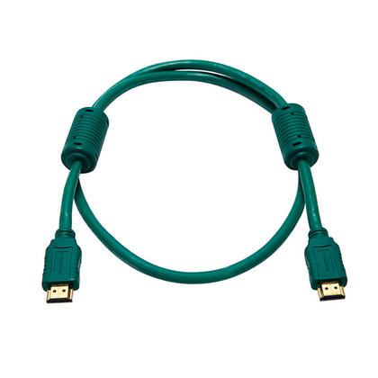 3ft 28AWG High Speed HDMI® Cable w/Ferrite Cores - (8 Colors Available) - Monoprice - 3Ft, Green