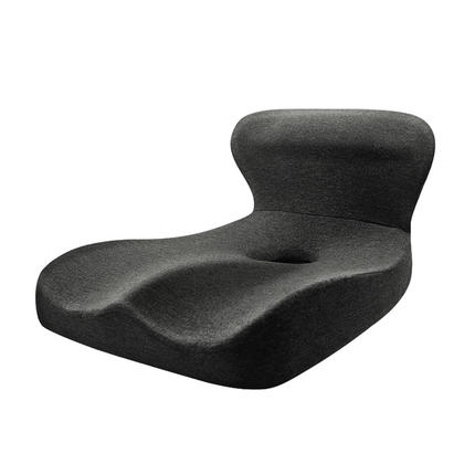 Memory Foam Seat Cushion with Lumbar Support - Dark Grey