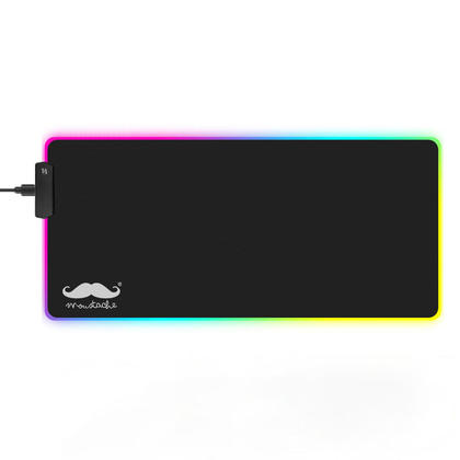 RGB Gaming Mouse Pad, 7 LED Colors - Moustache®