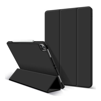 iPad Pro 11" 2020 Leather Shockproof Case with Pencil Holder - PrimeCables® - Black