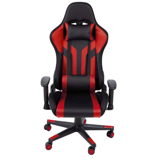 Highmore Red/Black Contemporary Ergonomic Adjustable Height Swivel Desk Chair