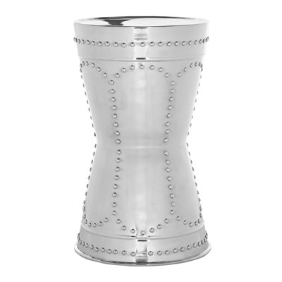 Safavieh Fox 23.6-in Silver Sedona Metal Table Stool