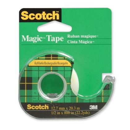 3M Scotch@ Magic Adhesive Tape - Dispenser (12mm x 33m) 45138