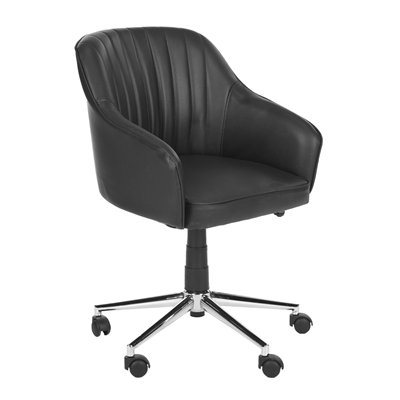 Safavieh Fox 20.9-in Black Hilda Desk Chair