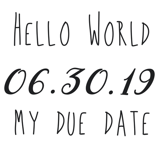 WallPops Due Date Wall Quote
