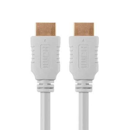 6ft 28AWG High Speed HDMI® Cable w/Ferrite Cores - (7 Colors Available) - Monoprice® - White