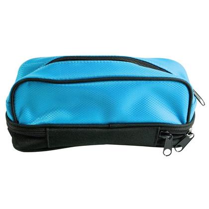 Winnable@ 2-compartment Pencil Case, 8.7 x 3 x 4", Blue & Black 362426