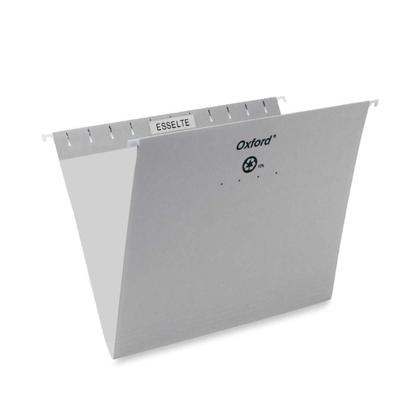 Pendaflex@ Essentials Esselte Oxford Colored Hanging File Folders - Gray ,Letter 486522