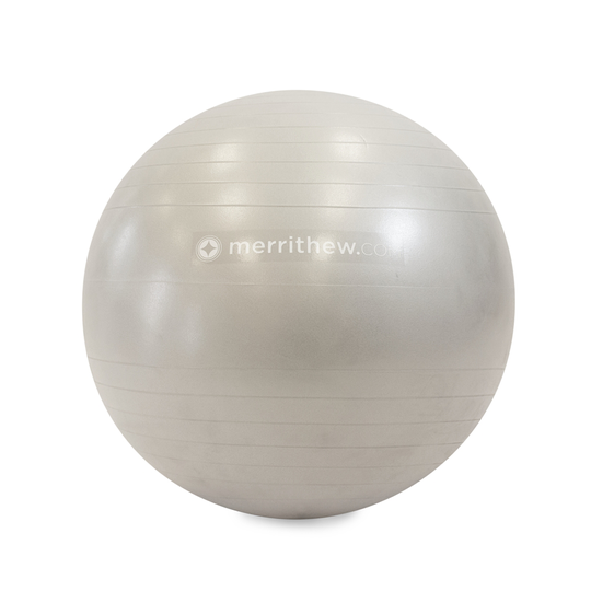 Merrithew 26-in Silver Stability Ball with Pump