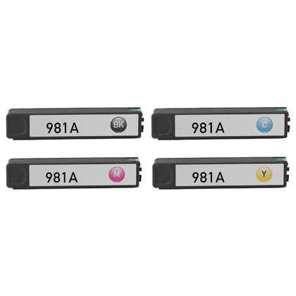 Compatible HP Enterprise Color Flow MFP 586Z Ink 981A PageWide Combo BK/C/M/Y