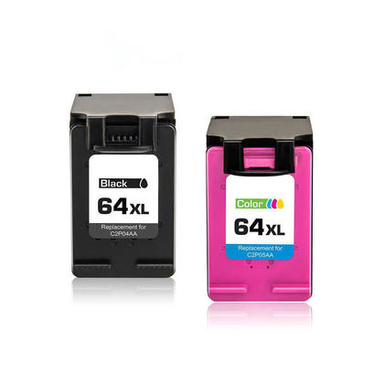 Compatible HP 64XL N9J92AN N9J91AN Black & Color Ink Cartridge Combo High Yield - Economical Box