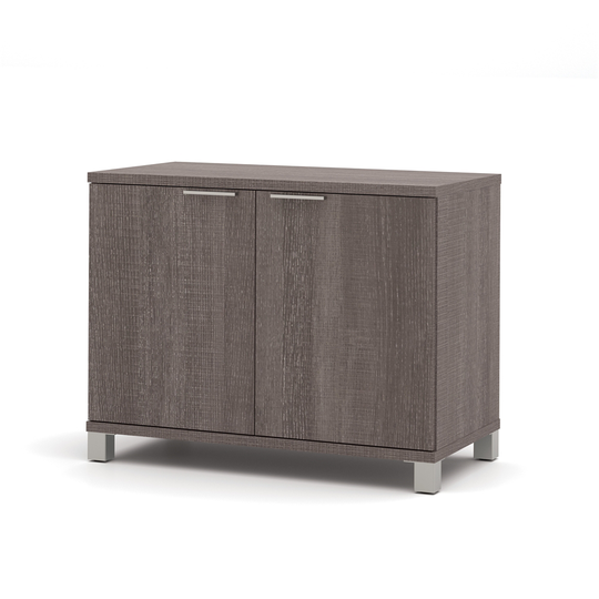 Bestar Aquarius Storage Unit with 8 Cubbies - 35.4-in - Deep Grey/White