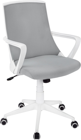 Elesron Office Chair (White & Grey Mesh)
