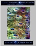Peacock Feathers In Brilliant Colors Cross Stitch Pattern