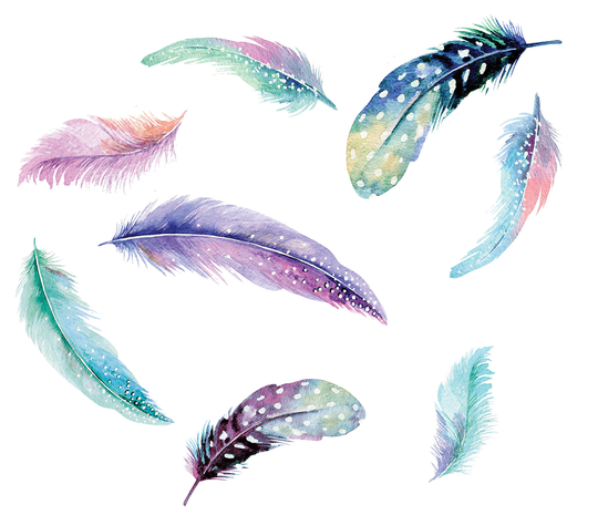 WallPops Celestial Feathers Wall Art Kit