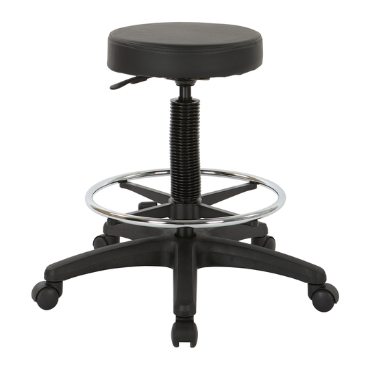 Work Smart™ 33.00-in x 13.50-in Black Adjustable Stool