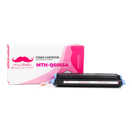 Compatible HP Color LaserJet 2600 Magenta Toner Cartridge - Moustache