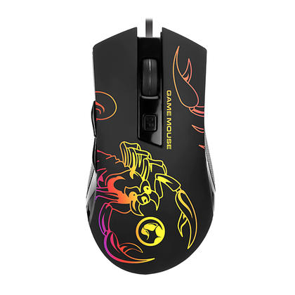 Marvo M209 Wired Gaming Mouse, 7-Color LED Backlit, 6 Buttons, 6400DPI
