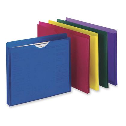 Pendaflex@ Translucent Poly File Jacket, Assorted Colors - Letter