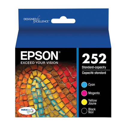 Epson 252 T252120-BCS Black and Color Ink Cartridge Combo