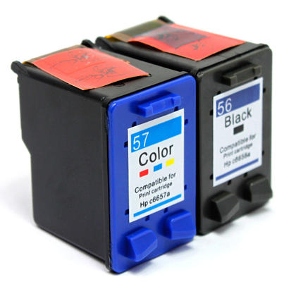 Compatible HP Color Copier 410 Ink Cartridges Black and Tri-color Combo - G&G