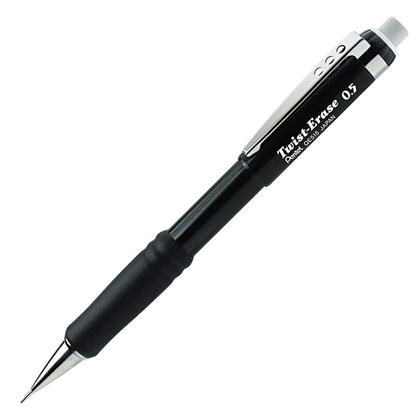 Pentel Twist-Erase@ III Mechanical Pencil - 0.5mm, Black 631622