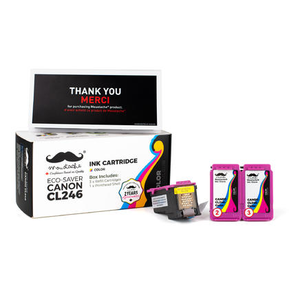 Compatible Canon CL-246XL Eco-Saver Color Ink Cartridge 3PK Combo