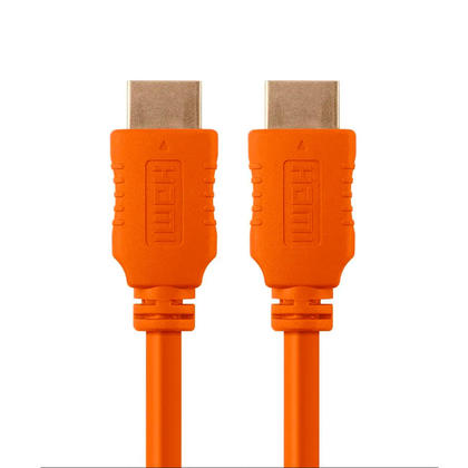 6ft 28AWG High Speed HDMI® Cable w/Ferrite Cores - (7 Colors Available) - Monoprice® - Orange
