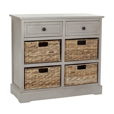 Safavieh Herman Rectangular Dark Cherry 2 Drawer Storage Unit Console Table