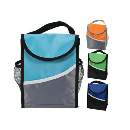 Insulated Lunch Cooler Bag 7.5x4.5x9", 1 Randomized Color Per Pack