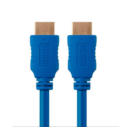 6ft 28AWG High Speed HDMI® Cable w/Ferrite Cores - (7 Colors Available) - Monoprice® - Blue