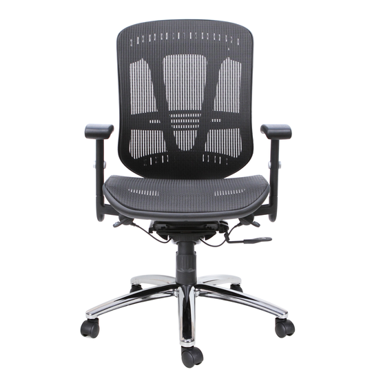 TygerClaw 20.1-in x 21.5-in Black Mesh Office Chair