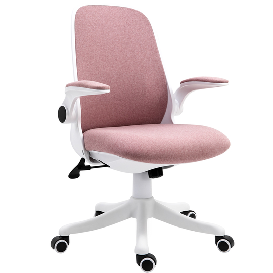 Vinsetto Contemporary Pink Adjustable Height Swivel Office Chair