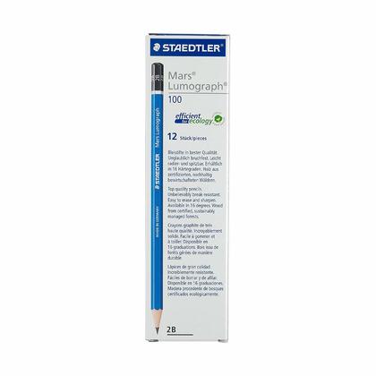 Staedtler® Mars® Lumograph® Drawing Sketching Pencils, 12/Pack - 2B