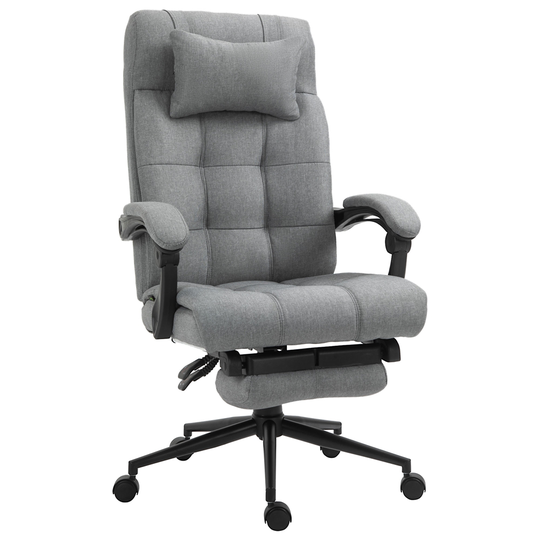 Vinsetto Contemporary Light Grey Swivel Adjustable Height Office Chair