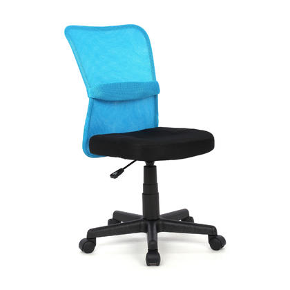 360 Swivel Mesh Office Chair , Armless, Mid-Back- Moustache@ - Blue