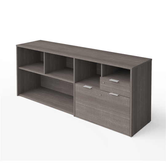 Bestar Aquarius Storage Unit with 8 Cubbies - 35.4-in - Antigua/White