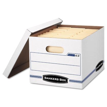 Bankers Box@ Easylift Letter Size Basic-Duty Storage Box, 12/Pack (0006301)