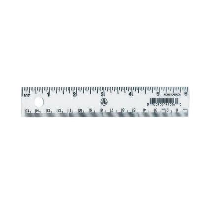 Westcott@ 6Inch/15cm Pocket Style Transparent Plastic Ruler
