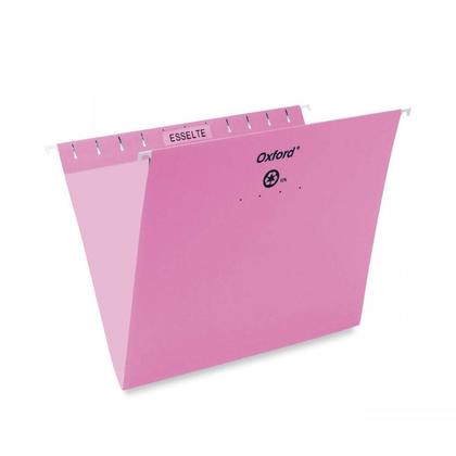Pendaflex@ Essentials Esselte Oxford Colored Hanging File Folders - Pink ,Letter 486571