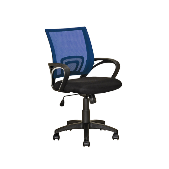 CorLiving 18.50-in x 18.25-in Navy Blue Mesh Back Office Chair