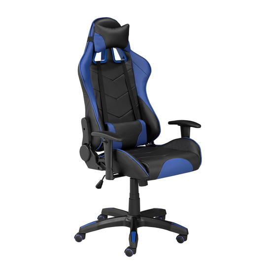 Brassex Sorrento Gaming Chair with Tilt and Recline Black/Blue