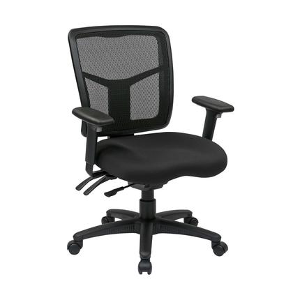 OfficeStar@ ProGrid@ Mesh Mid-Back Office Armchair, Black