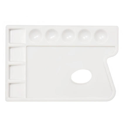9 Wells Plastic Color Palette, 8.5" x 12"